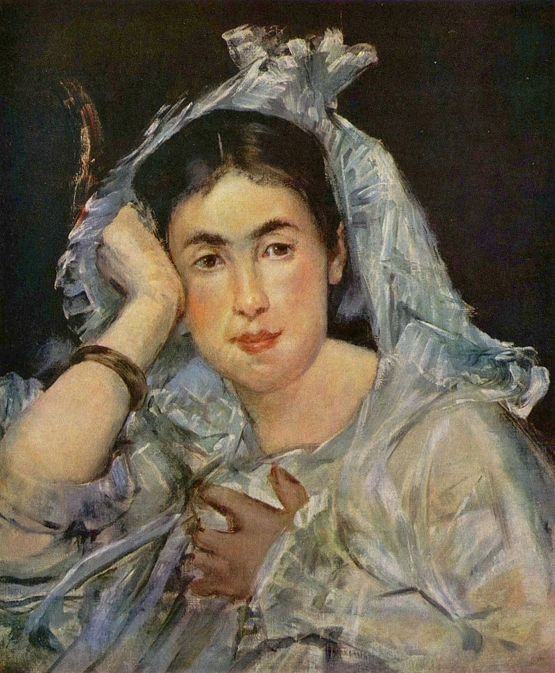   308-Édouard Manet, Ritratto di Marguerite de Conflans con indosso una mantiglia, 1873